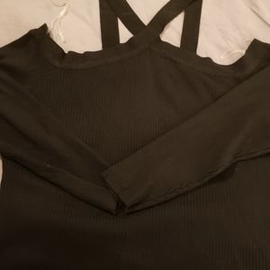 BNWT, Halter off the shoulders ribbed sweater